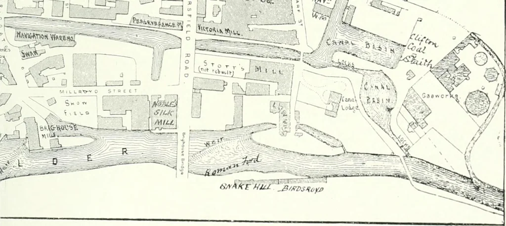An illustration from The history of Brighouse, Rastrick, and Hipperholme; with monorial notes on Coley, Lightcliffe, Northowram, Shelf, Fixby, Clifton and Kirklees, 1893, leaf 272