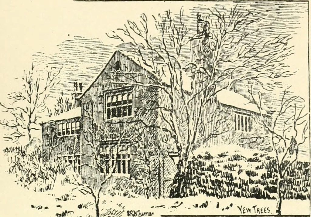 An illustration from The history of Brighouse, Rastrick, and Hipperholme; with monorial notes on Coley, Lightcliffe, Northowram, Shelf, Fixby, Clifton and Kirklees, 1893, leaf 312