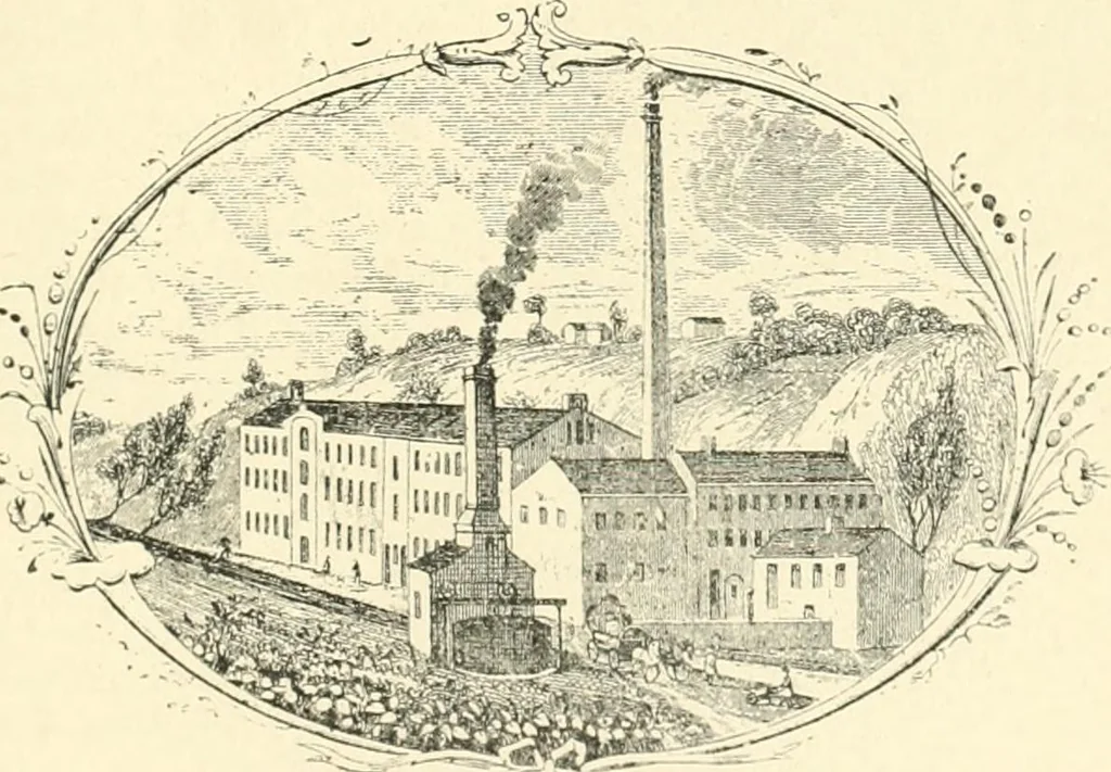 An illustration from The history of Brighouse, Rastrick, and Hipperholme; with monorial notes on Coley, Lightcliffe, Northowram, Shelf, Fixby, Clifton and Kirklees, 1893, leaf 316