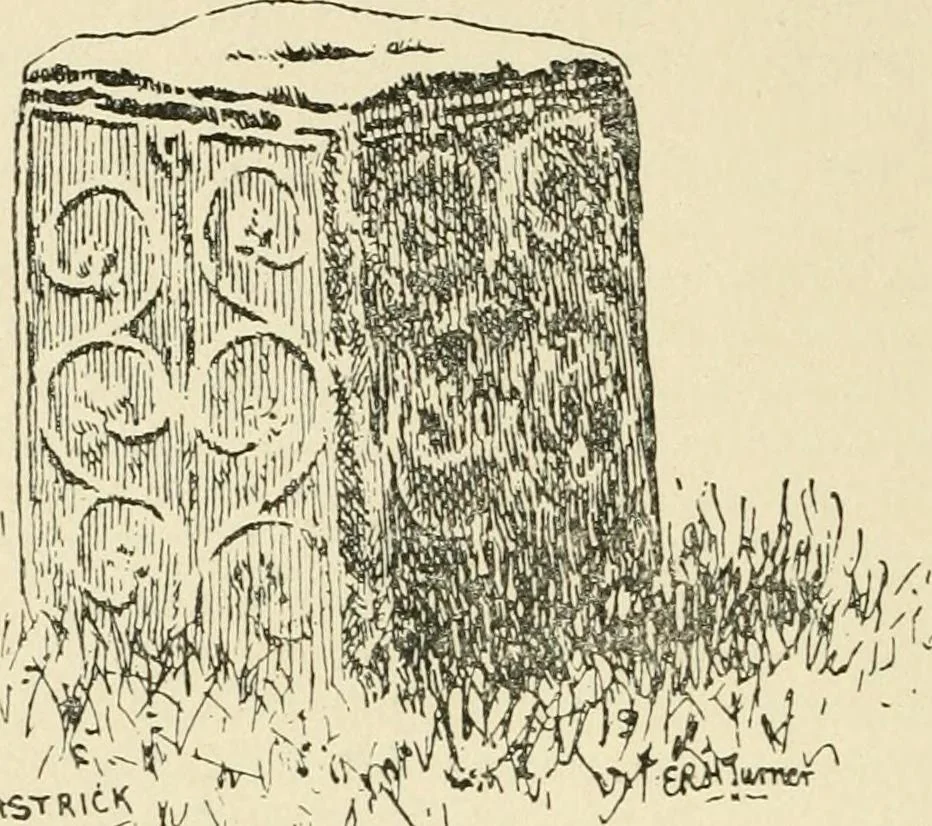 An illustration from The history of Brighouse, Rastrick, and Hipperholme; with monorial notes on Coley, Lightcliffe, Northowram, Shelf, Fixby, Clifton and Kirklees, 1893, leaf 35