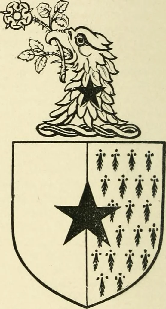 An illustration from The history of Brighouse, Rastrick, and Hipperholme; with monorial notes on Coley, Lightcliffe, Northowram, Shelf, Fixby, Clifton and Kirklees, 1893, leaf 83