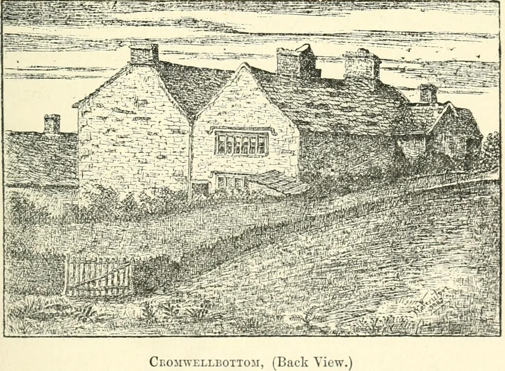 An illustration from The history of Brighouse, Rastrick, and Hipperholme; with monorial notes on Coley, Lightcliffe, Northowram, Shelf, Fixby, Clifton and Kirklees, 1893, leaf 92