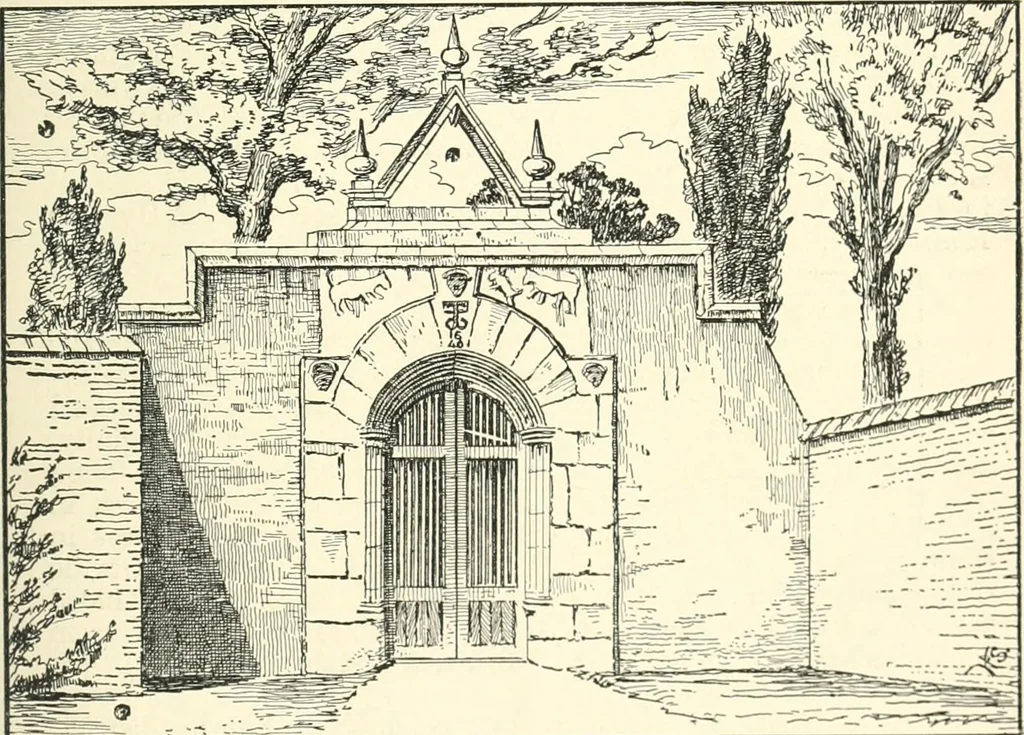 An illustration from The history of Brighouse, Rastrick, and Hipperholme; with monorial notes on Coley, Lightcliffe, Northowram, Shelf, Fixby, Clifton and Kirklees, 1893, leaf 94