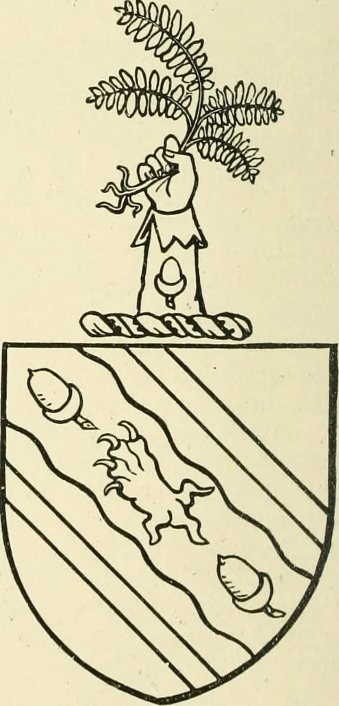 An illustration from The history of Brighouse, Rastrick, and Hipperholme; with monorial notes on Coley, Lightcliffe, Northowram, Shelf, Fixby, Clifton and Kirklees, 1893, leaf 95