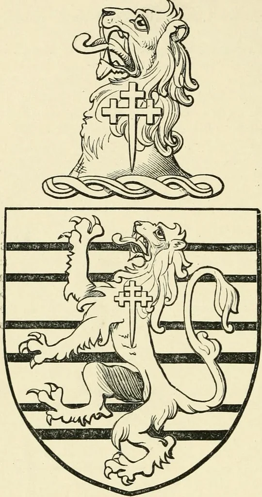 An illustration from The history of Brighouse, Rastrick, and Hipperholme; with monorial notes on Coley, Lightcliffe, Northowram, Shelf, Fixby, Clifton and Kirklees, 1893, leaf 97