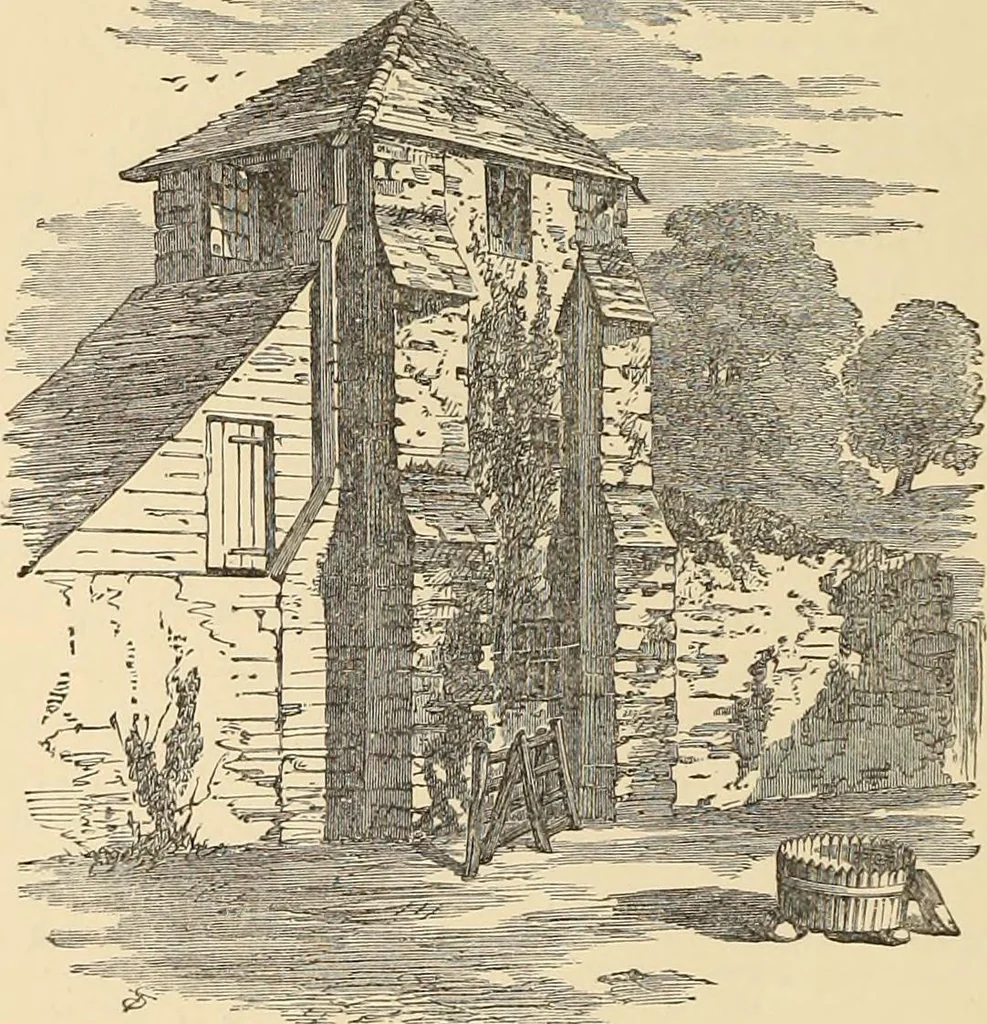 An illustration from A history of the castles, mansions, and manors of western Sussex, 1876, leaf 203