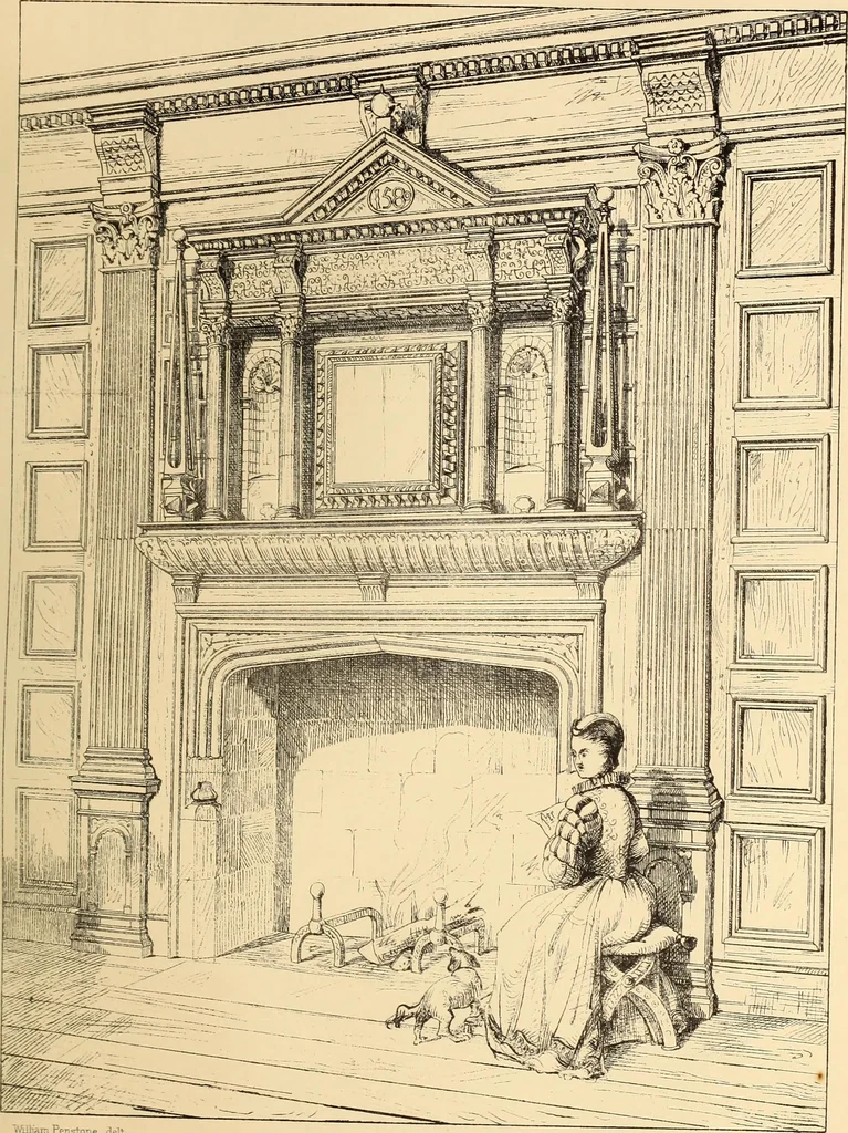 An illustration from A history of the castles, mansions, and manors of western Sussex, 1876, leaf 236