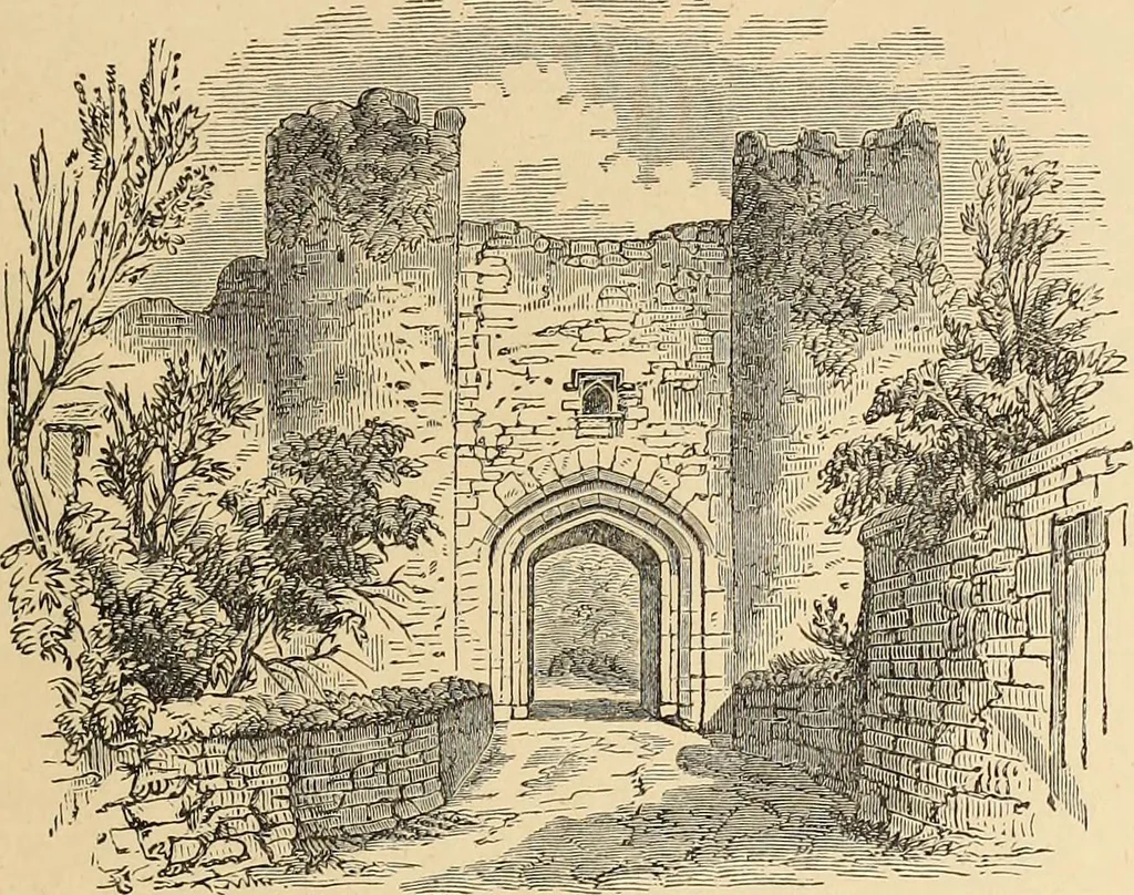 An illustration from A history of the castles, mansions, and manors of western Sussex, 1876, leaf 24