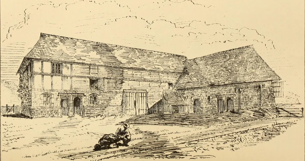 An illustration from A history of the castles, mansions, and manors of western Sussex, 1876, leaf 243