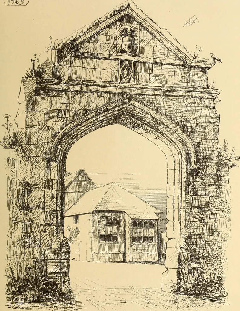 An illustration from A history of the castles, mansions, and manors of western Sussex, 1876, leaf 272