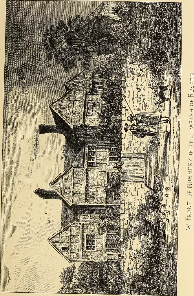 An illustration from A history of the castles, mansions, and manors of western Sussex, 1876, leaf 276