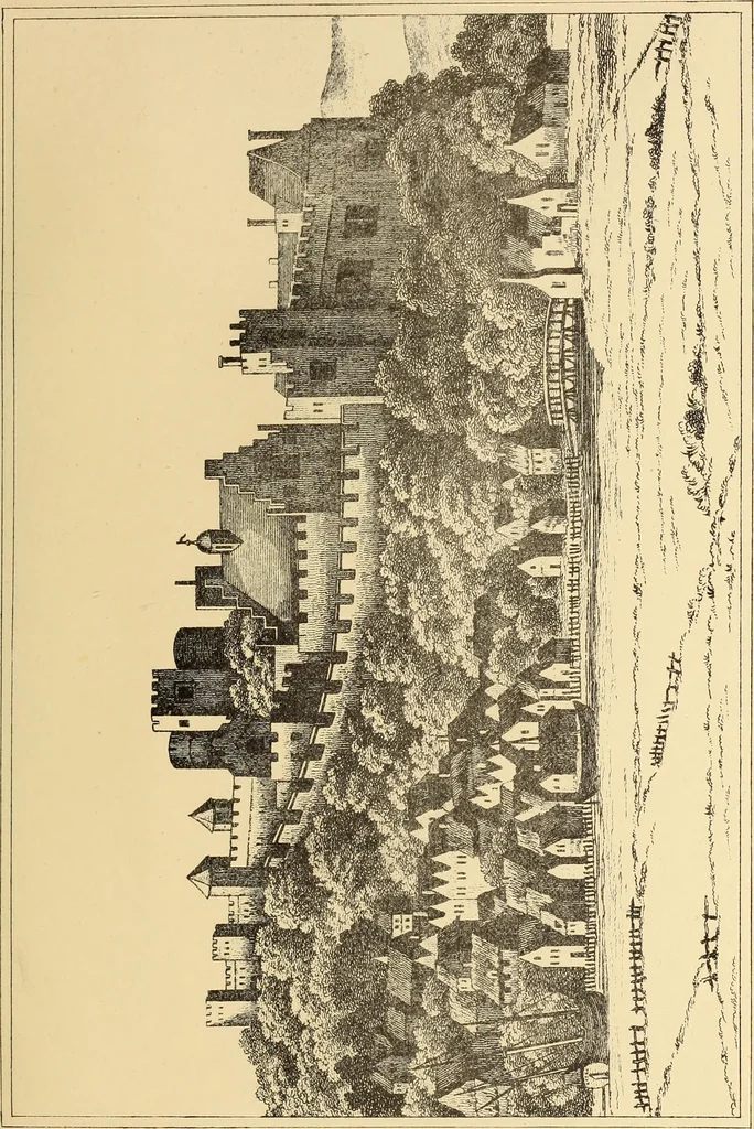 An illustration from A history of the castles, mansions, and manors of western Sussex, 1876, leaf 44