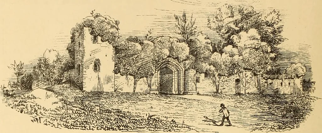 An illustration from A history of the castles, mansions, and manors of western Sussex, 1876, leaf 75
