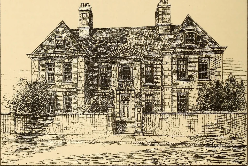 An illustration from A history of the castles, mansions, and manors of western Sussex, 1876, leaf 99