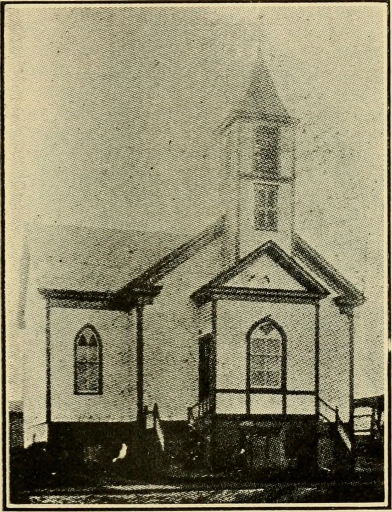 An illustration from History of the Churches of God in the United States of North America, 1914, leaf 726