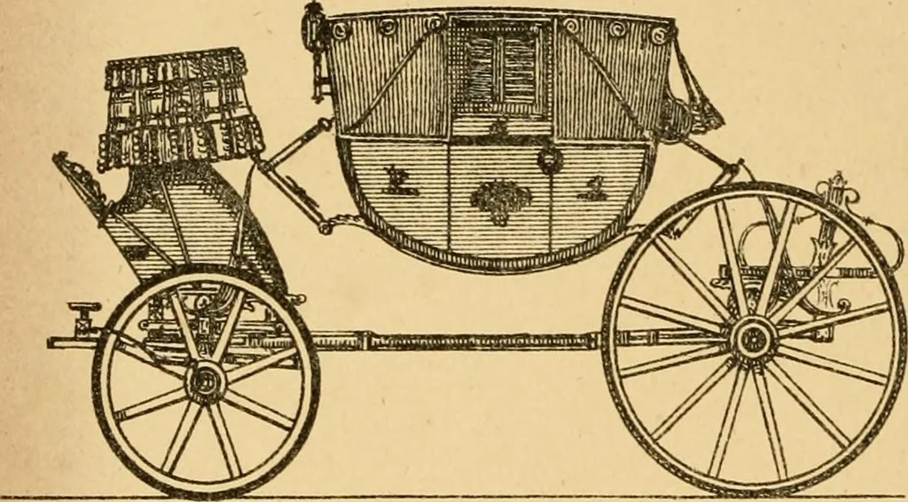 An illustration from The history of coaches, 1877, leaf 117
