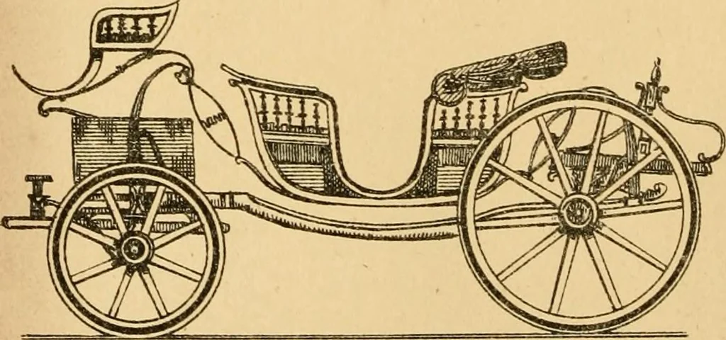 An illustration from The history of coaches, 1877, leaf 117