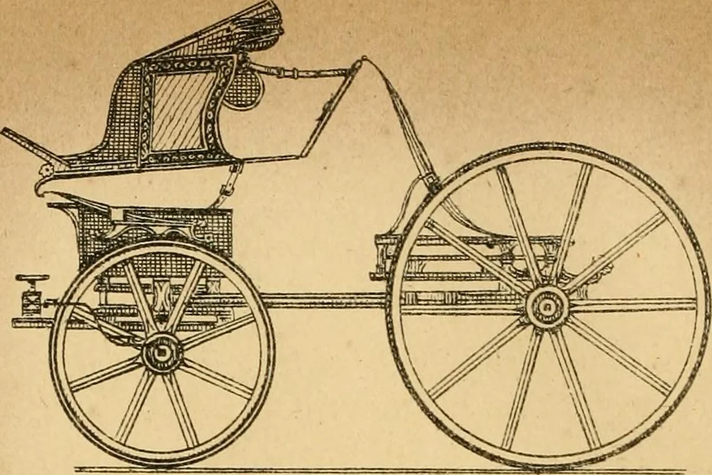 An illustration from The history of coaches, 1877, leaf 127