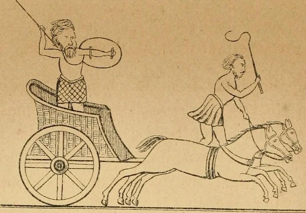 An illustration from The history of coaches, 1877, leaf 35