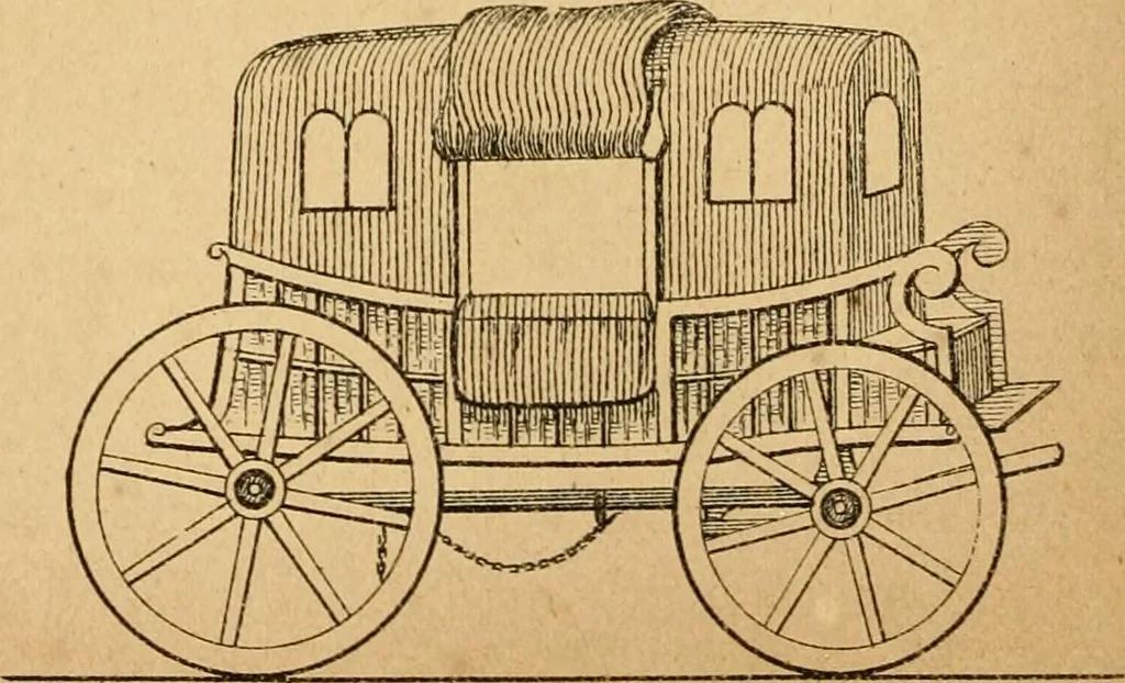 An illustration from The history of coaches, 1877, leaf 43