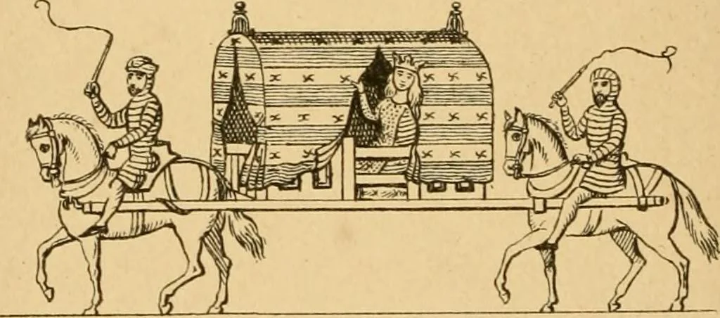 An illustration from The history of coaches, 1877, leaf 61