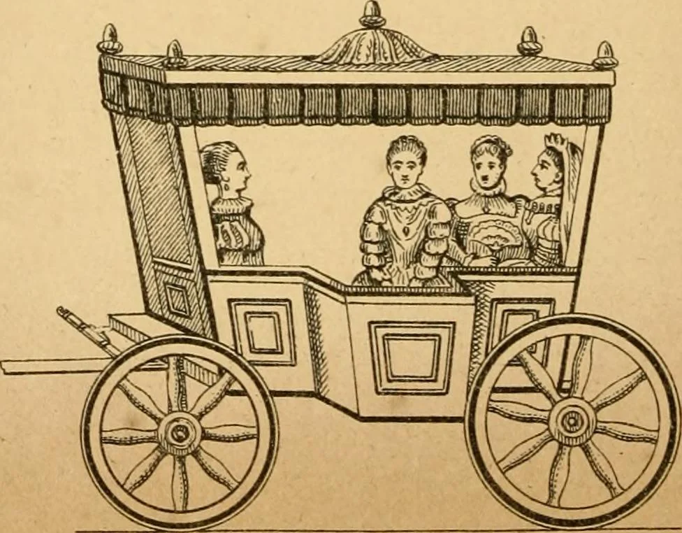 An illustration from The history of coaches, 1877, leaf 61