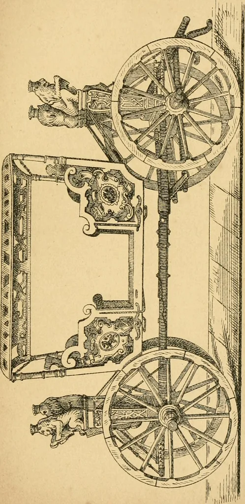 An illustration from The history of coaches, 1877, leaf 64