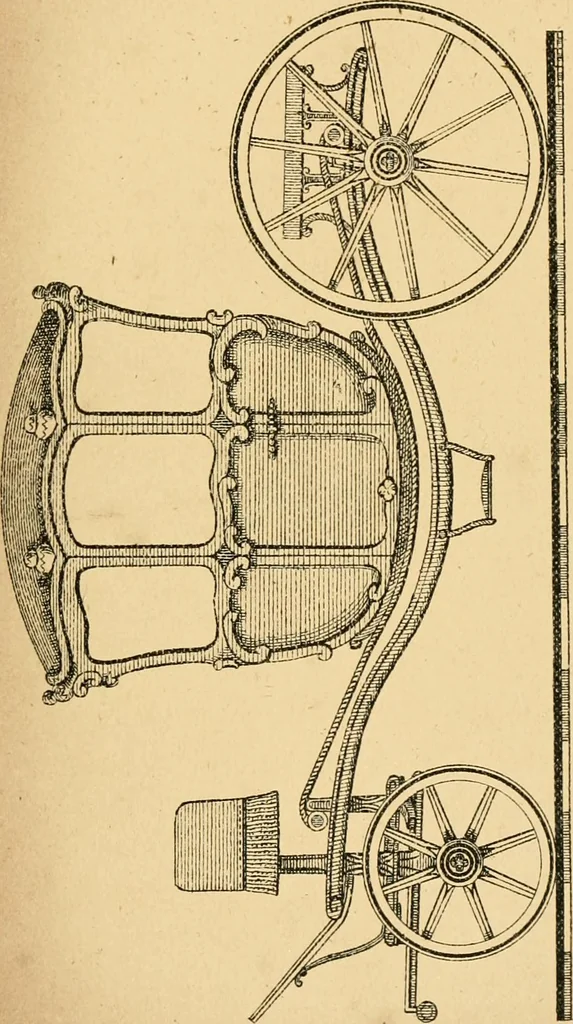 An illustration from The history of coaches, 1877, leaf 78