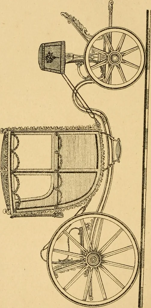 An illustration from The history of coaches, 1877, leaf 93