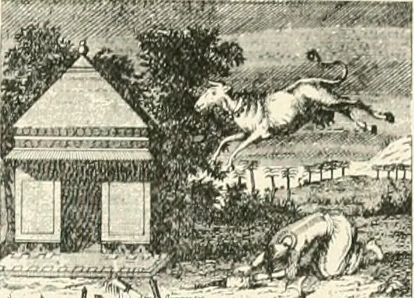 An illustration from The history of the devil and the idea of evil; from the earliest times to the present day, 1899, leaf 102