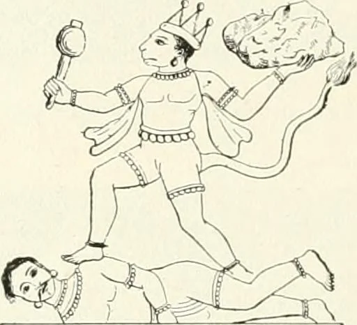 An illustration from The history of the devil and the idea of evil; from the earliest times to the present day, 1899, leaf 103