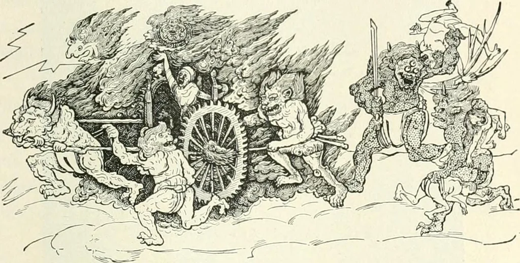 An illustration from The history of the devil and the idea of evil; from the earliest times to the present day, 1899, leaf 152