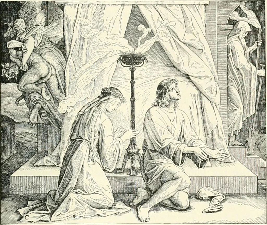 An illustration from The history of the devil and the idea of evil; from the earliest times to the present day, 1899, leaf 160