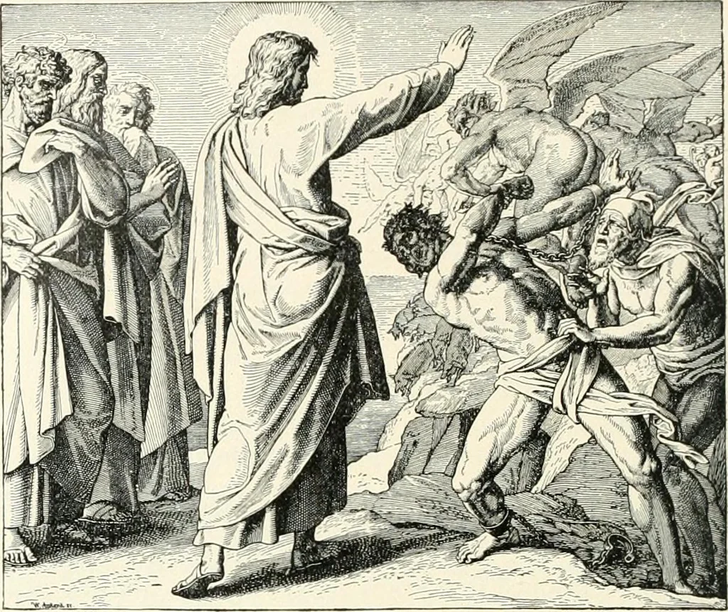 An illustration from The history of the devil and the idea of evil; from the earliest times to the present day, 1899, leaf 177