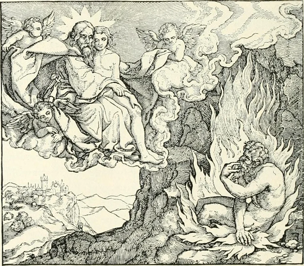 An illustration from The history of the devil and the idea of evil; from the earliest times to the present day, 1899, leaf 179