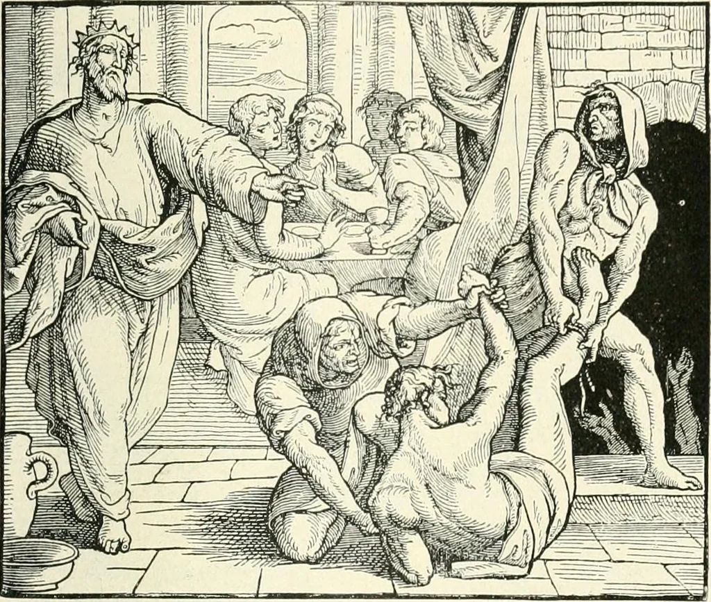 An illustration from The history of the devil and the idea of evil; from the earliest times to the present day, 1899, leaf 180