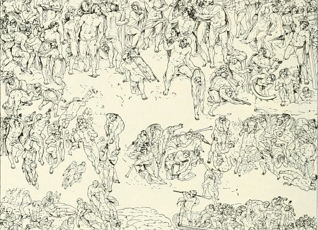 An illustration from The history of the devil and the idea of evil; from the earliest times to the present day, 1899, leaf 181