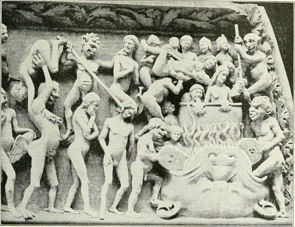 An illustration from The history of the devil and the idea of evil; from the earliest times to the present day, 1899, leaf 200