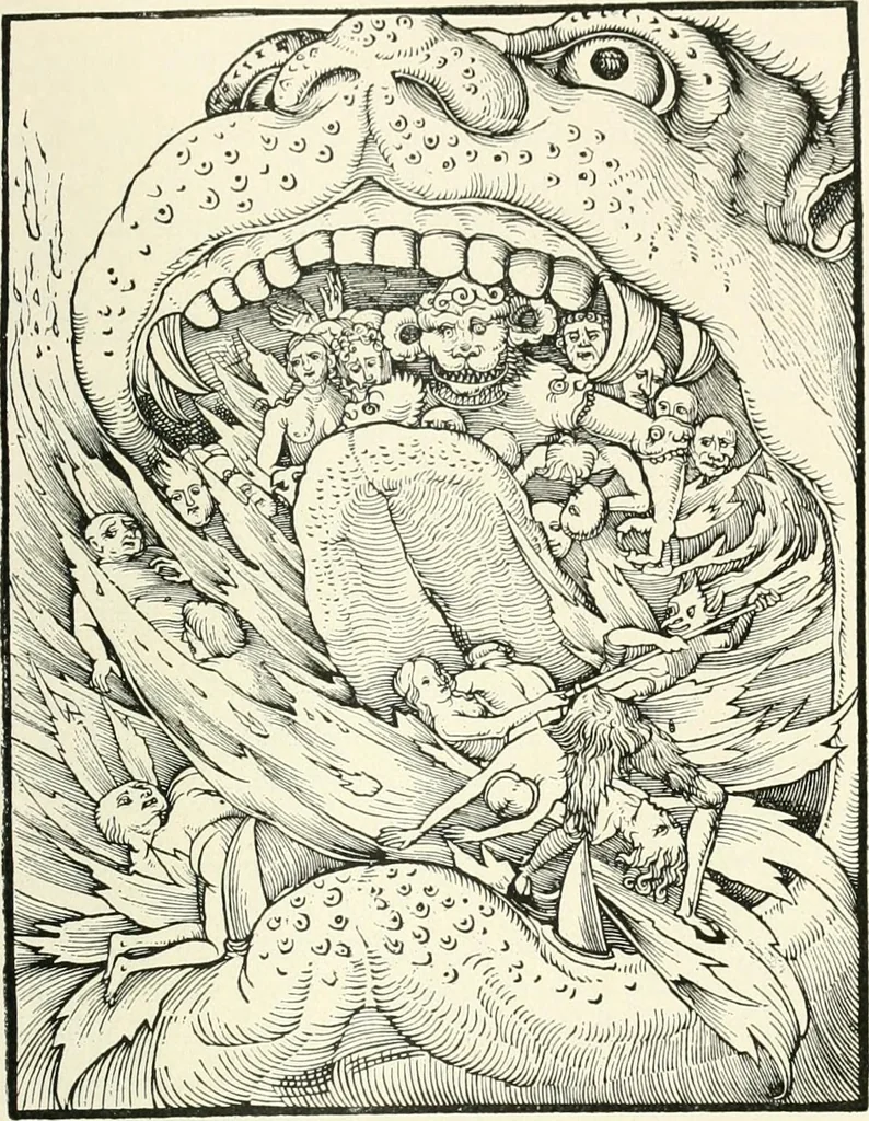 An illustration from The history of the devil and the idea of evil; from the earliest times to the present day, 1899, leaf 204