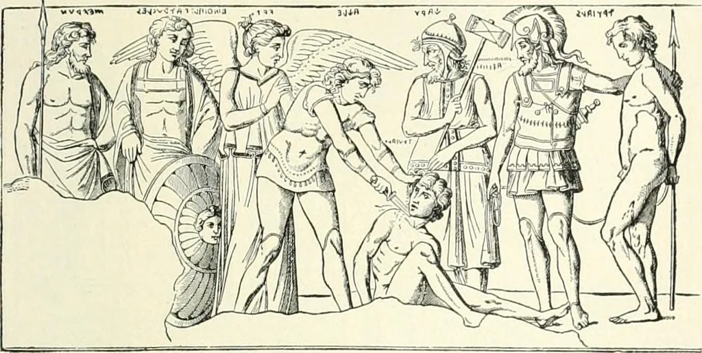 An illustration from The history of the devil and the idea of evil; from the earliest times to the present day, 1899, leaf 214