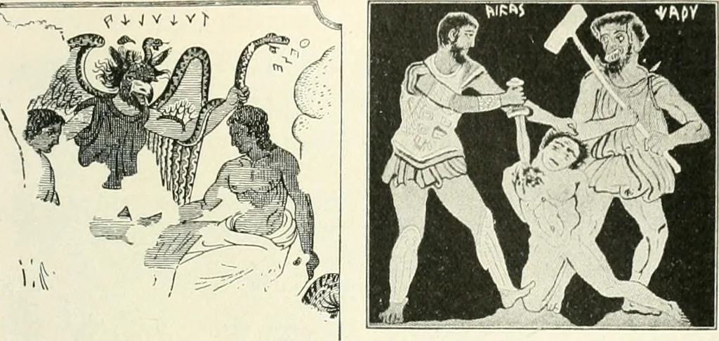 An illustration from The history of the devil and the idea of evil; from the earliest times to the present day, 1899, leaf 216