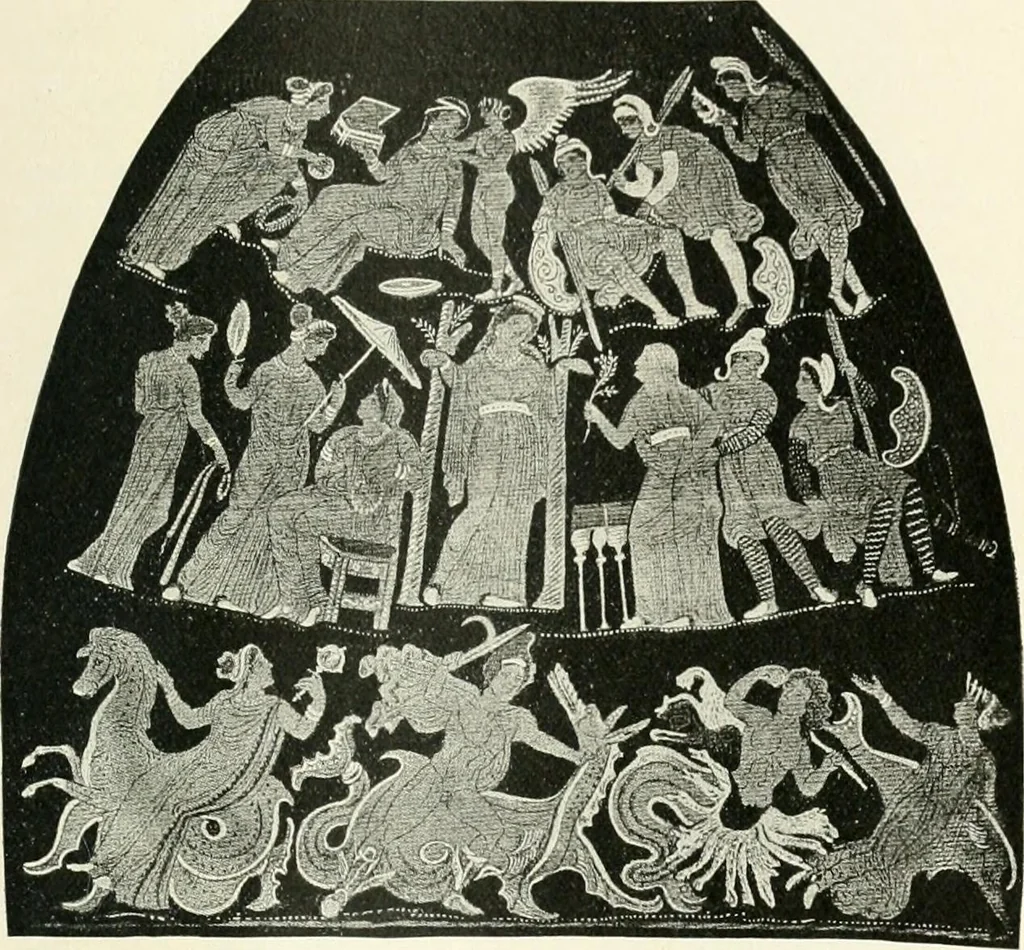 An illustration from The history of the devil and the idea of evil; from the earliest times to the present day, 1899, leaf 224