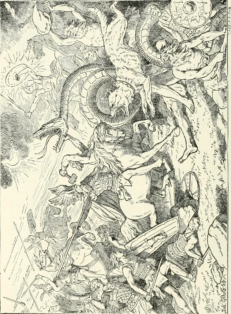 An illustration from The history of the devil and the idea of evil; from the earliest times to the present day, 1899, leaf 263