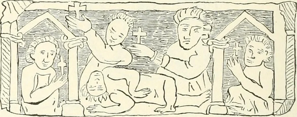 An illustration from The history of the devil and the idea of evil; from the earliest times to the present day, 1899, leaf 297