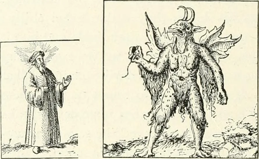 An illustration from The history of the devil and the idea of evil; from the earliest times to the present day, 1899, leaf 307