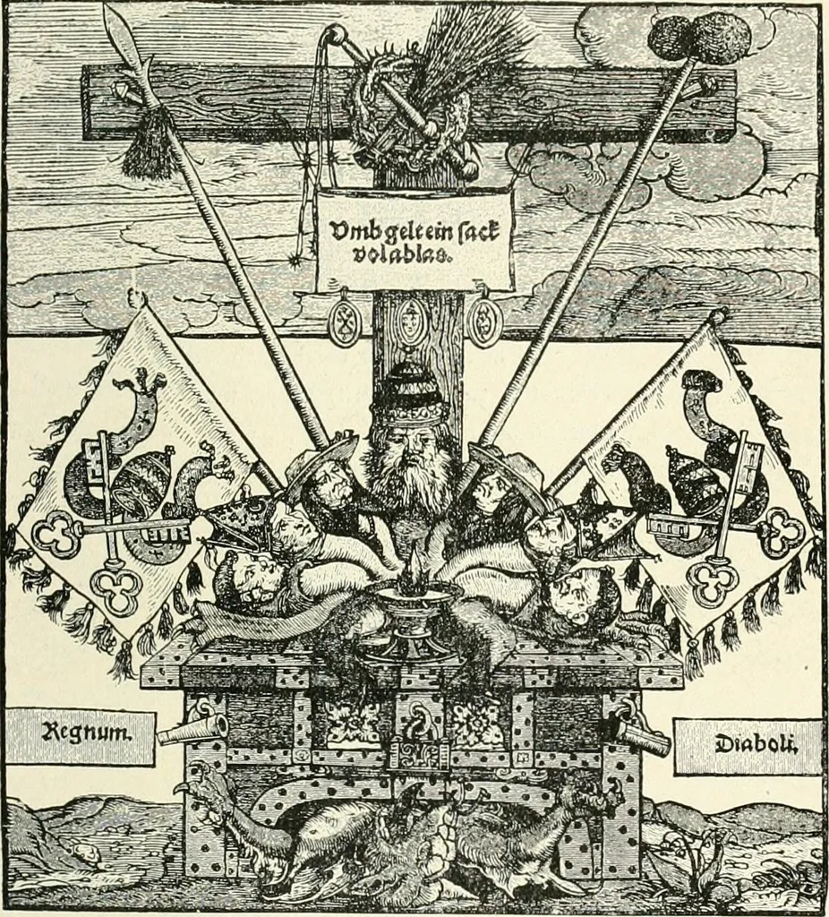 An illustration from The history of the devil and the idea of evil; from the earliest times to the present day, 1899, leaf 360