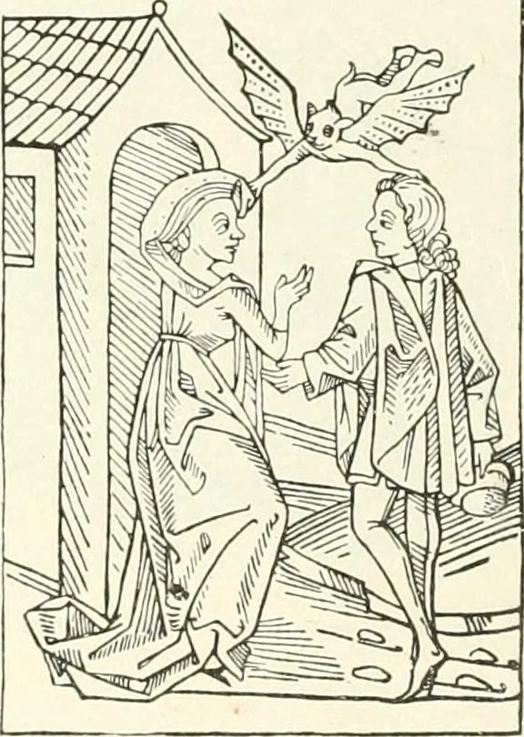 An illustration from The history of the devil and the idea of evil; from the earliest times to the present day, 1899, leaf 365