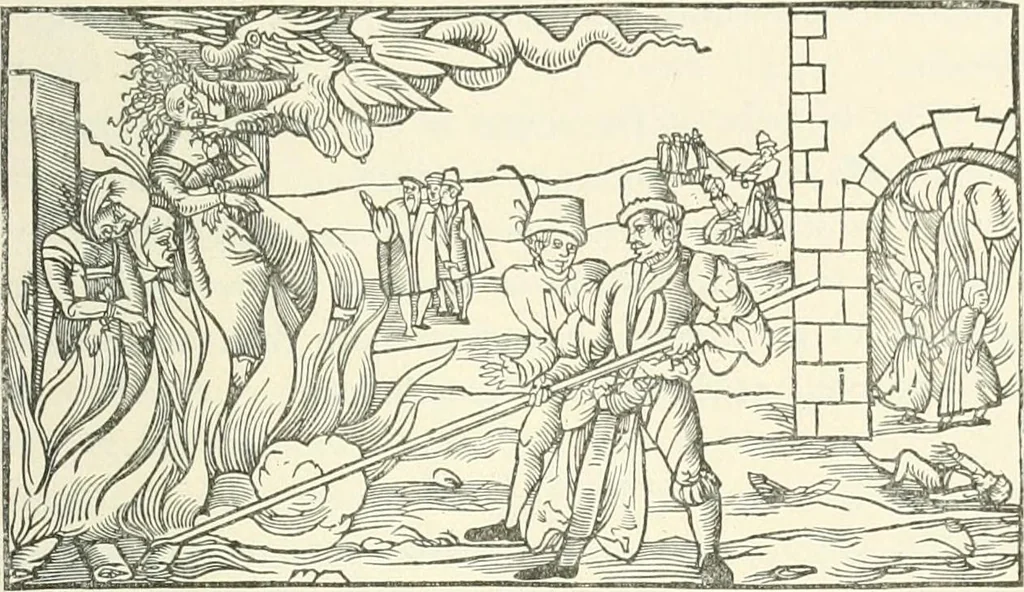 An illustration from The history of the devil and the idea of evil; from the earliest times to the present day, 1899, leaf 380