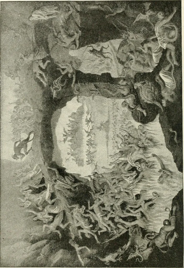 An illustration from The history of the devil and the idea of evil; from the earliest times to the present day, 1899, leaf 407