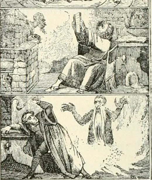 An illustration from The history of the devil and the idea of evil; from the earliest times to the present day, 1899, leaf 445